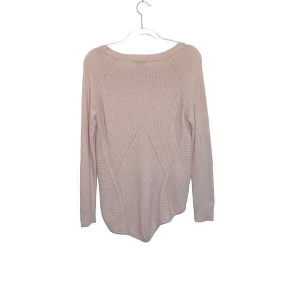 hinge Sweater Womens Small Pink Merino Wool Alpaca Blend Pullover Long Sleeved - Picture 7 of 12